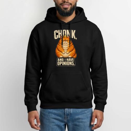 Chonk King Cat - Opinionated Kitty - Gildan Heavy Blend Adult Hoodie