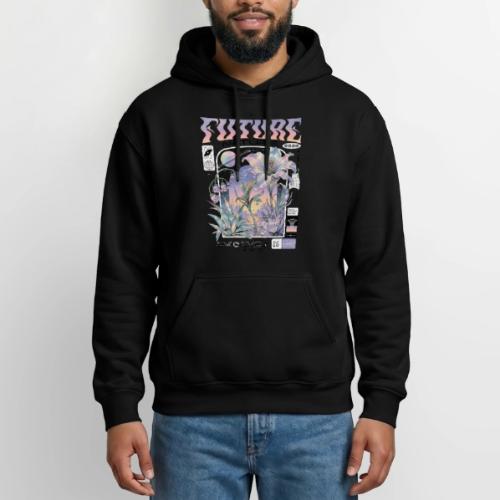 Future Nature Retro-Futuristic - Gildan Heavy Blend Adult Hoodie