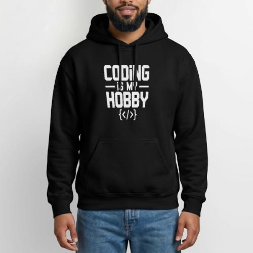 Coding Is My Hobby Typography - Gildan Heavy Blend Adult Hoodie