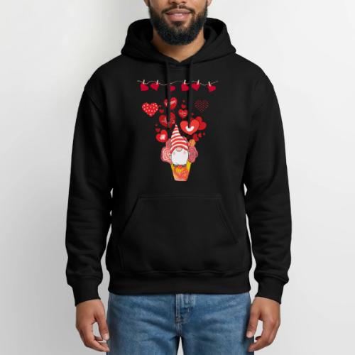 Design wrapped in love hearts, vibrating in love. - Gildan Heavy Blend Adult Hoodie