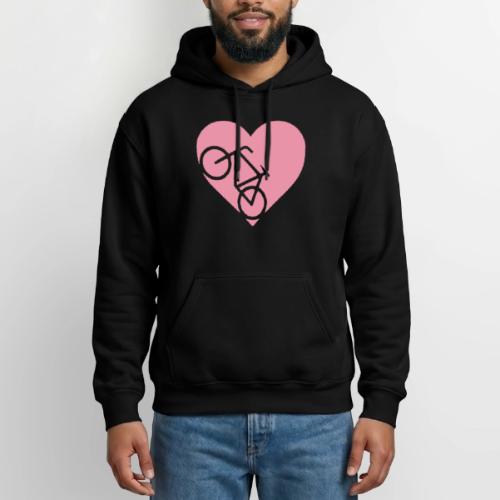 heart_bicycle_cutout - Heavyweight Unisex Hoodie by Gildan