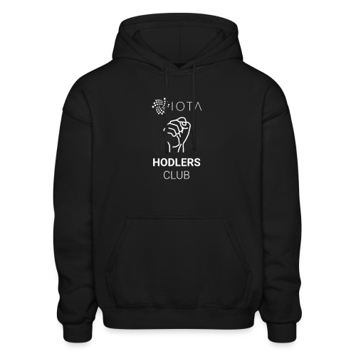 IOTA HODLERS CLUB WHITE - Gildan Heavy Blend Adult Hoodie
