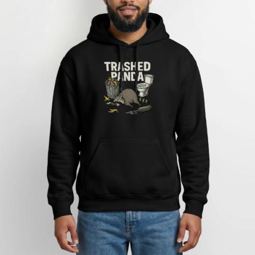 Trashed Panda – Funny Drunk Raccoon Cartoon - Gildan Heavy Blend Adult Hoodie