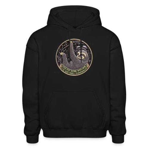 Sloth Home Watcher T Shirt - Gildan Heavy Blend Adult Hoodie