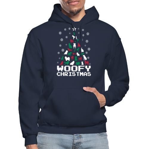 Woofy Christmas Tree - Gildan Heavy Blend Adult Hoodie