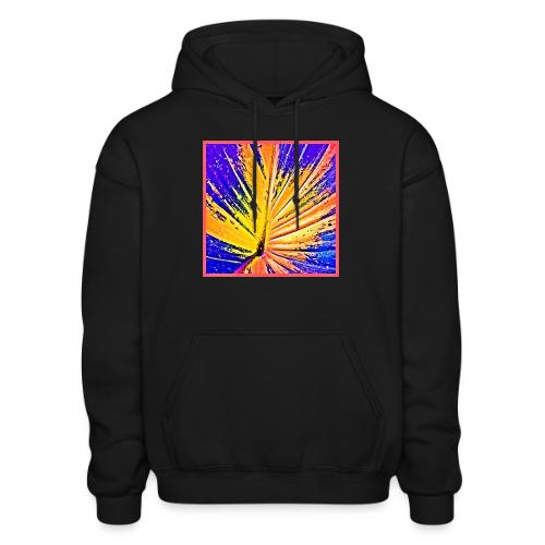 Vibrant Neon Leaf Pattern - Gildan Heavy Blend Adult Hoodie