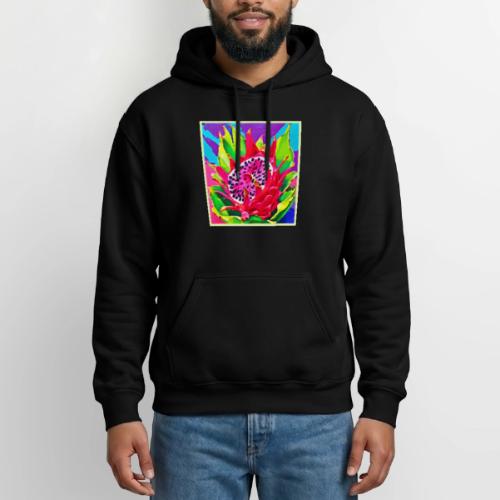 Neon Dragon Fruit Splendor - Heavyweight Unisex Hoodie by Gildan