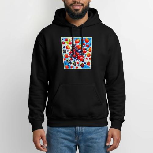Colorful Berry Fiesta Design - Heavyweight Unisex Hoodie by Gildan