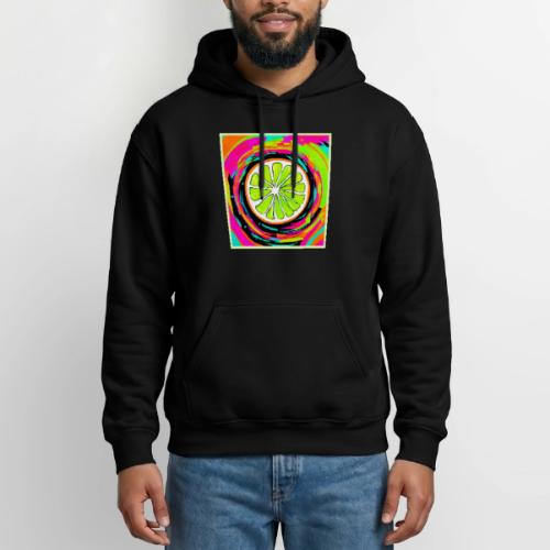 Lime Slice Pop Art - Heavyweight Unisex Hoodie by Gildan