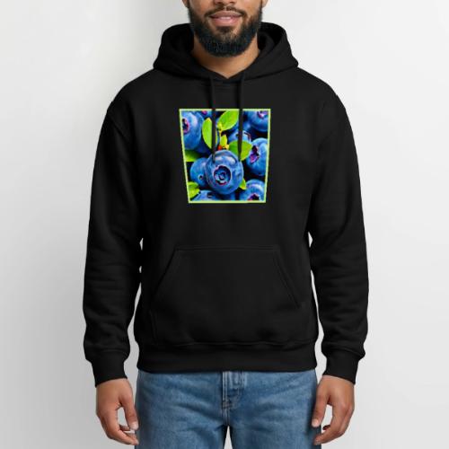 Fresh Blueberries Close-Up - Heavyweight Unisex Hoodie by Gildan
