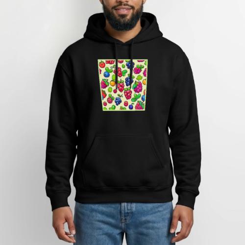 Berry Fruit Pattern Design - Heavyweight Unisex Hoodie by Gildan