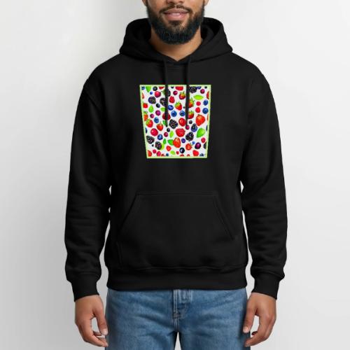 Berry Burst: Fruity Pattern - Heavyweight Unisex Hoodie by Gildan