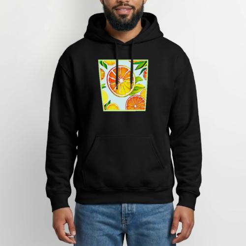 Orange Slice: Citrus Art - Heavyweight Unisex Hoodie by Gildan