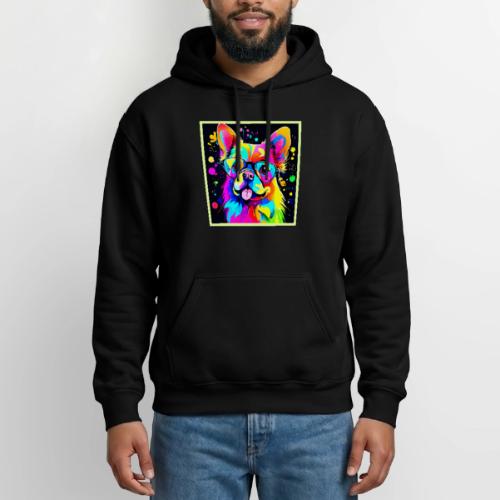 Vivid Canine Vibes Design - Gildan Heavy Blend Adult Hoodie