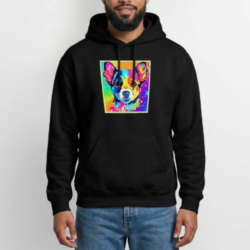 Vivid Puppy Vibes Art Design - Gildan Heavy Blend Adult Hoodie