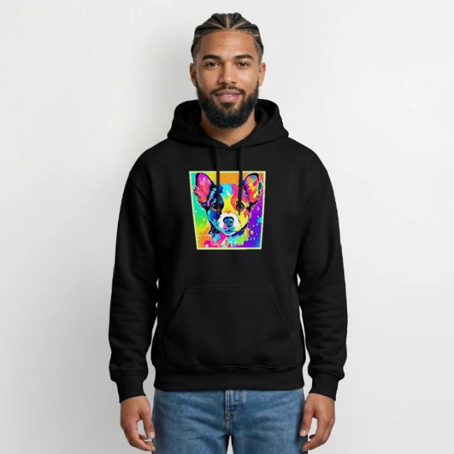 Vivid Puppy Vibes Art Design