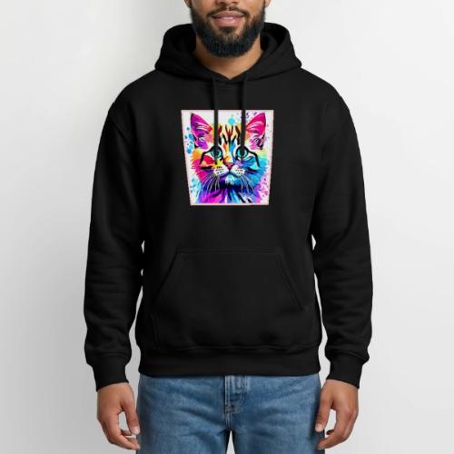 Vivid Kitty Vibes Design - Gildan Heavy Blend Adult Hoodie
