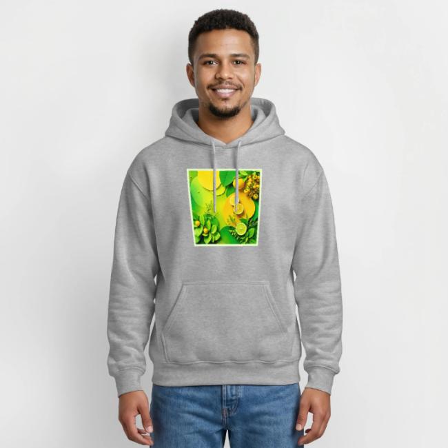 Abstract Lemon Lime Nature Art