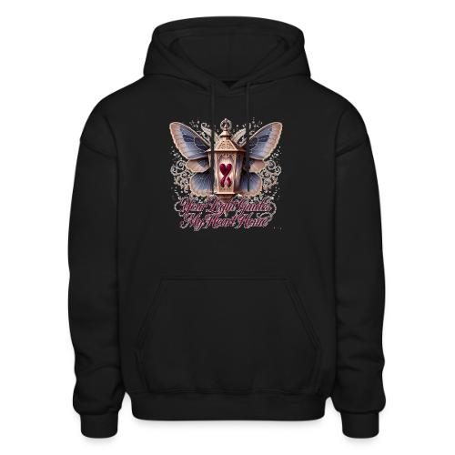 Your Light Guides My Heart HomeGifts T-Shirt - Heavyweight Unisex Hoodie by Gildan