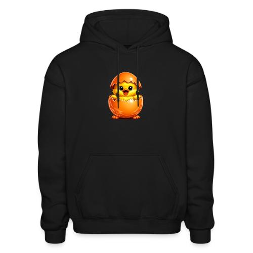 Easter Chick Orange - Gildan Heavy Blend Adult Hoodie