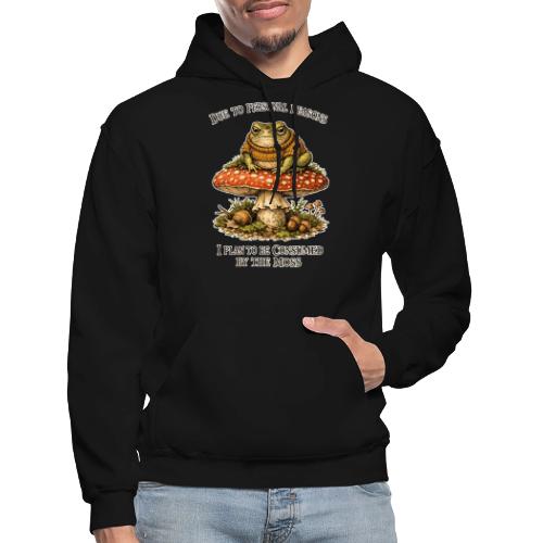 Frog Consumed by Moss Cottagecore Aesthetic - Gildan Heavy Blend Adult Hoodie