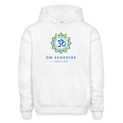 Om Sunshine Yoga transparent back original file - Heavyweight Unisex Hoodie by Gildan