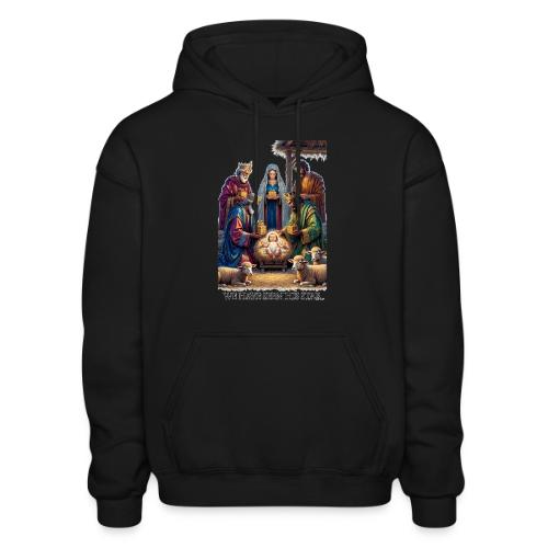 Three Wise Men T-Shirt - Heavyweight Unisex Hoodie by Gildan