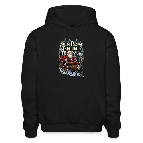Nostalgic Santa T-Shirt - Gildan Heavy Blend Adult Hoodie