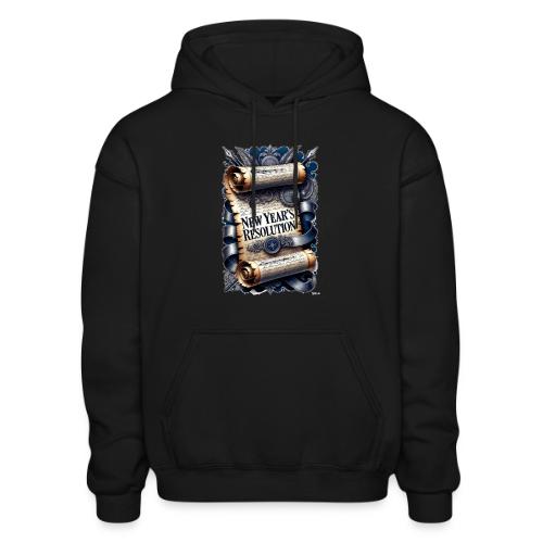 New Year's Resolution T-Shirt - Heavyweight Unisex Hoodie by Gildan
