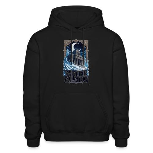 Winter Solstice Temple T-Shirt - Heavyweight Unisex Hoodie by Gildan