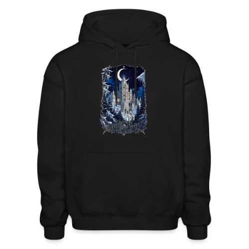 Celestial Winter Temple T-Shirt - Heavyweight Unisex Hoodie by Gildan