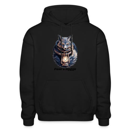 Hygge Ember Fox T-Shirt - Heavyweight Unisex Hoodie by Gildan