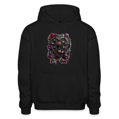 My Heart Permanently on Vacation T-Shirt - Heavyweight Unisex Hoodie by Gildan