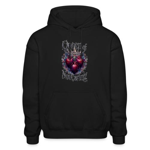 Queen of Not Caring T-Shirt - Heavyweight Unisex Hoodie by Gildan
