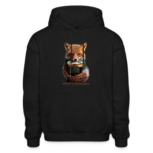 Sly Emerald Fox Toast T-Shirt - Heavyweight Unisex Hoodie by Gildan