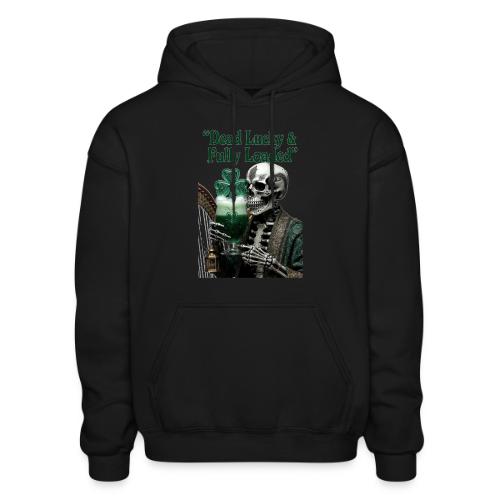 Lucky Skeleton Stout T-Shirt - Gildan Heavy Blend Adult Hoodie