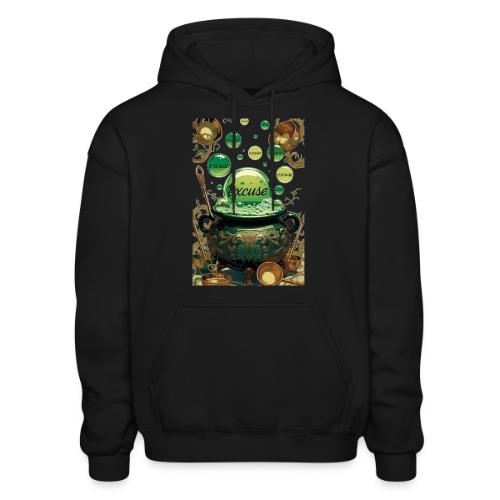 Emerald Excuses Cauldron Graphic Tee - Gildan Heavy Blend Adult Hoodie