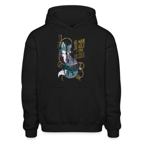 Human Jungle Gym Fox Tee - Heavyweight Unisex Hoodie by Gildan