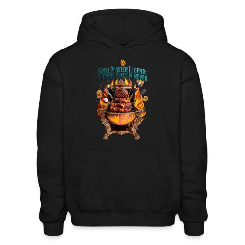 Grill Master Legend T Shirt - Gildan Heavy Blend Adult Hoodie