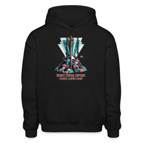 Remote Control Emperor T Shirt - Gildan Heavy Blend Adult Hoodie