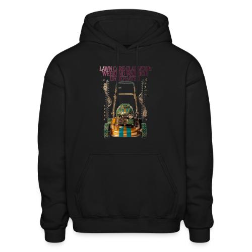 Lawn Care Gladiator T Shirt - Heavyweight Unisex Hoodie by Gildan