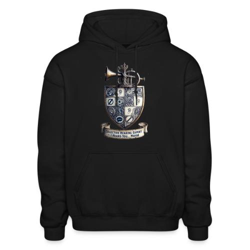 Selective Hearing Expert Crest T Shirt - Gildan Heavy Blend Adult Hoodie