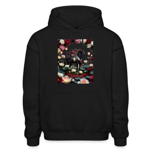 Year of the Horse Harmony T Shirt, Lunar New Year - Gildan Heavy Blend Adult Hoodie