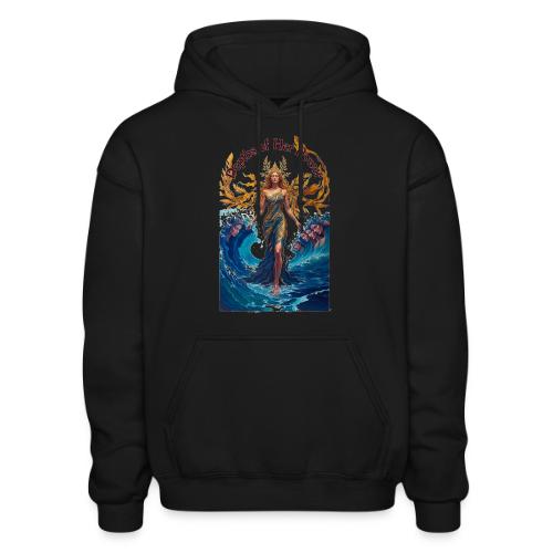 Women’s Day Tidal Sovereign T Shirt, Gift for Wife - Heavyweight Unisex Hoodie by Gildan