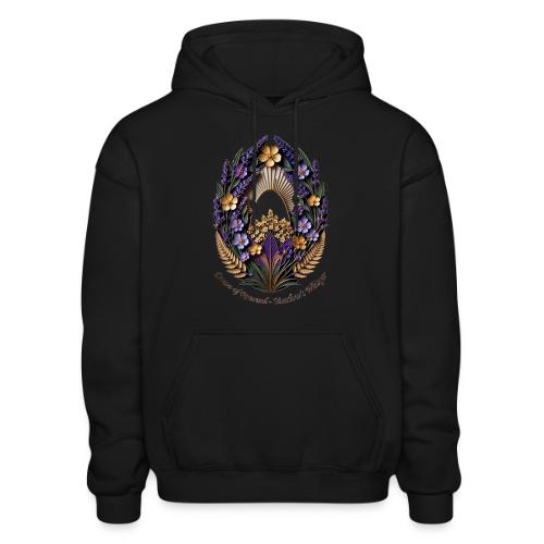 Easter Meadow Crown Renewal T Shirt, Spring Gift - Gildan Heavy Blend Adult Hoodie