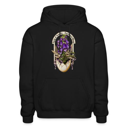 Spring Serenity Foxglove Tee, Easter Gift for wife - Heavyweight Unisex Hoodie by Gildan