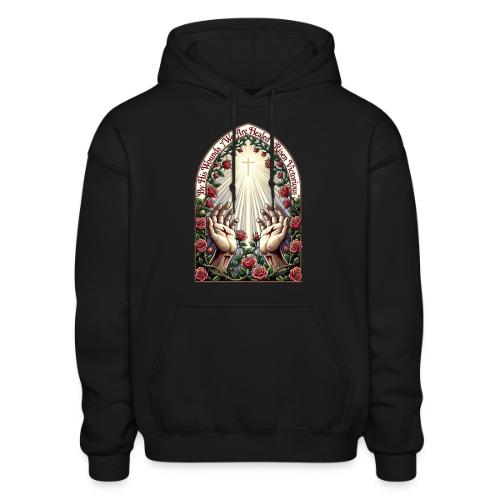 Easter By His Wounds Healed T Shirt, Renewal Gift - Gildan Heavy Blend Adult Hoodie
