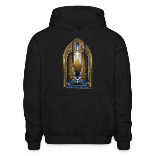 Easter Peace Be With You Locked Doors T Shirt,Gift - Gildan Heavy Blend Adult Hoodie