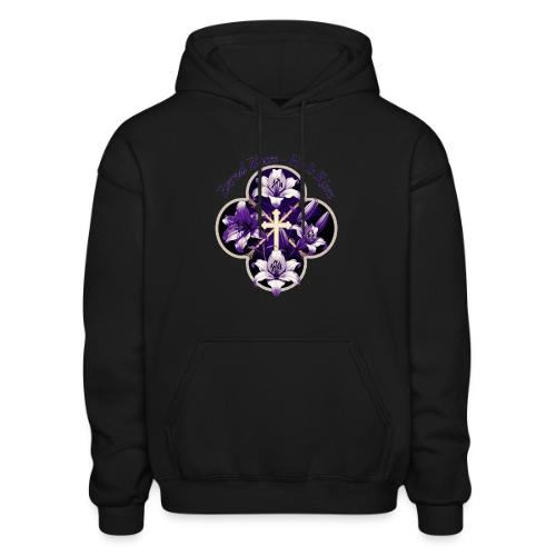 Easter Eternal Bloom Lily Crown T Shirt, Gift - Gildan Heavy Blend Adult Hoodie