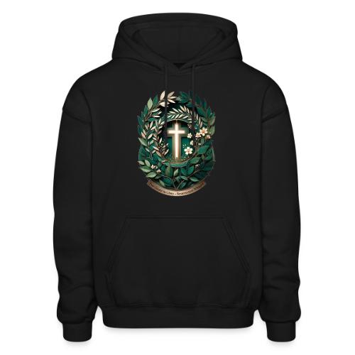 Easter Ever Green in Glory Laurel T Shirt, Gift - Heavyweight Unisex Hoodie by Gildan
